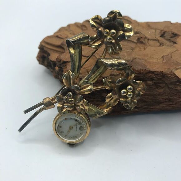 Vintage Imperial watch brooch  - Picture 5 of 6